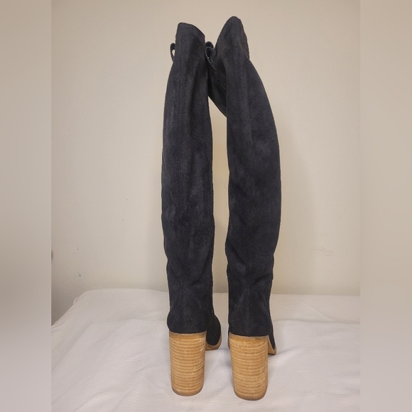 Altar’d State Tall Black Suede Heel Boots sz 6.5 - Picture 5 of 11